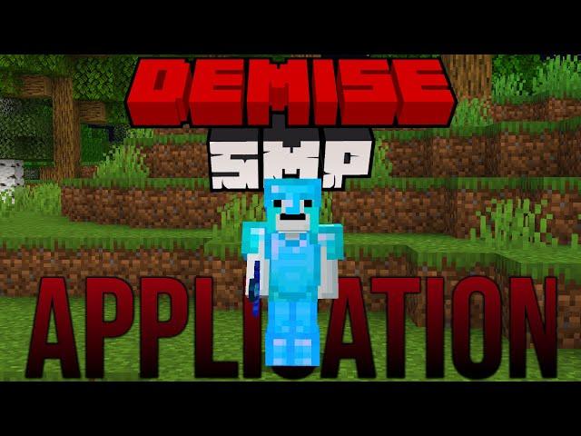 My Demise SMP Application (The Most Brutal SMP) #demisesmpapp