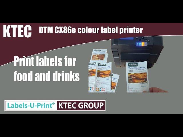 DIY - Food and drink nutrition labels - Colour Label Printing - Labels-U-Print ® - KTEC GROUP UK