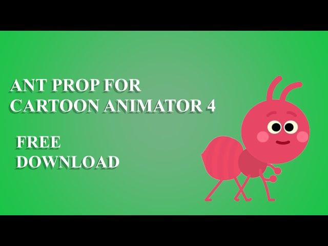 Ant Prop For Cartoon Animator  4 - Free Download Character For Cartoon Animator 4