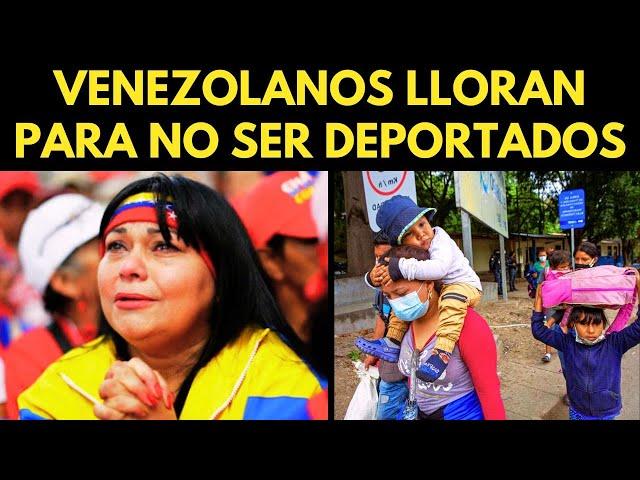 ¡TERMINÓ EL SUEÑO AMERICANO! VENEZOLANOS LLORAN PARA NO SER DEPORTADOS