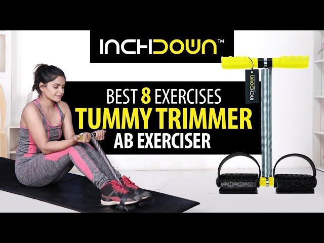 7 BEST TUMMY TRIMMER AB EXERCISE for MEN and WOMEN | How to LOSE WEIGHT FAST AT HOME | INCHDOWN