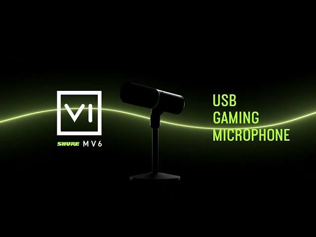 Shure MV6 Dynamic USB Gaming Microphone for PC Gamers & Streamers | Shure