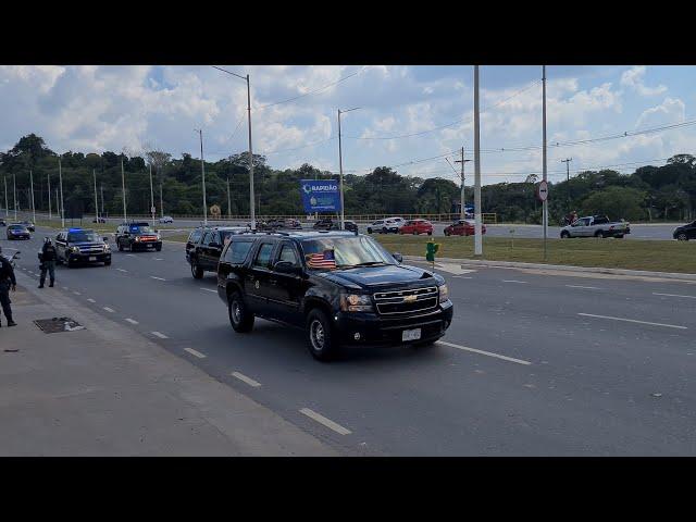 President Biden's Motorcade in Brazil.