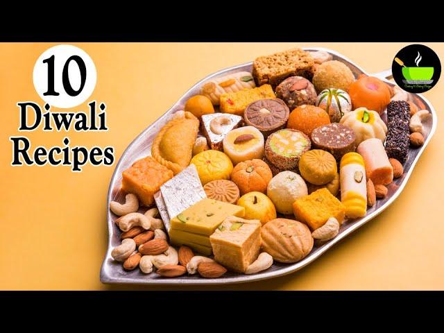 10 Diwali Sweets Recipe | Diwali Special Recipes | Quick & Easy Sweets Recipe | Easy Diwali Sweets