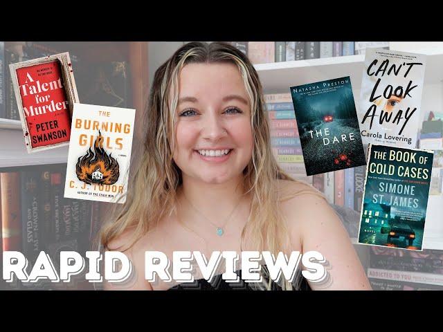 rapid thriller BOOK REVIEWS ⭐️ || recent reads wrap up