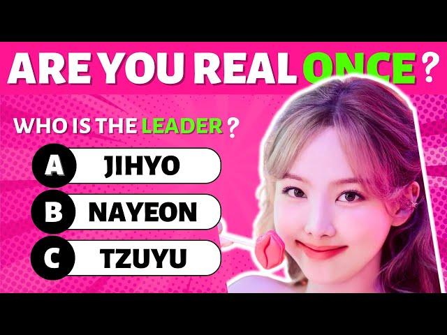 The Ultimate TWICE Quiz | Only Real ONCE Perfectly Answer | kpop Quiz