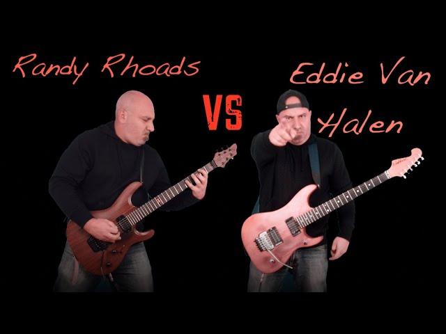 Randy Rhoads VS Eddie Van Halen (Guitar Riffs & Solo Battle)