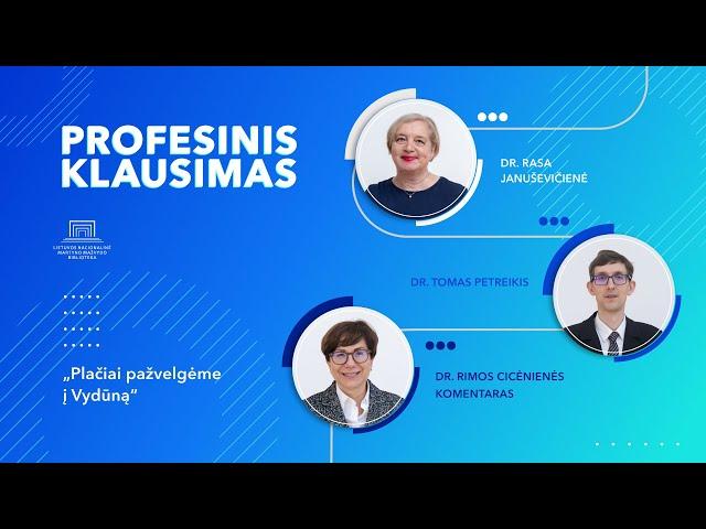 Profesinis klausimas. „Plačiai pažvelgėme į Vydūną“. S02E04