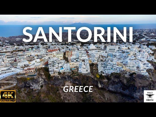 Santorini 4K Drone Footage | Santorini, Greece | 2021