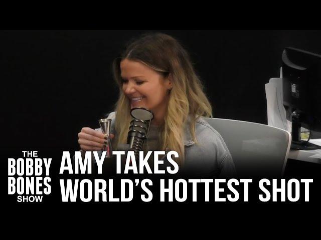 Amy Takes The World's Hottest Shot After Wheel Spin