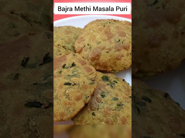 Bajra Methi Masala Puri #shortsfeed #shorts #youtubeshorts