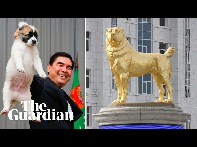 Turkmenistan leader reveals golden monument to favourite dog breed