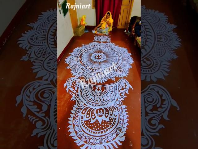 Laxmi pada jhoti big jhoti for gurubar laxmi puja #jhotichita #rajnisart #artandcraft @rajnisarts