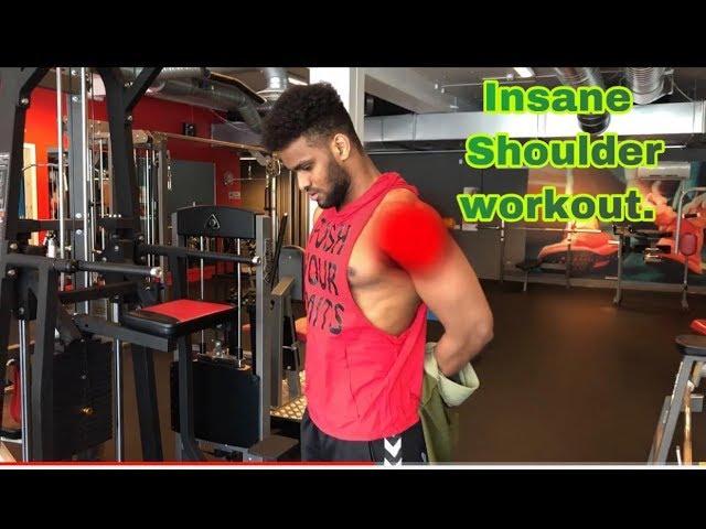 INSANE SHOULDER WORKOUT SHUAYB8PACK, MOENASSY AND KALID  /MOTIVATIONAL VIDEO