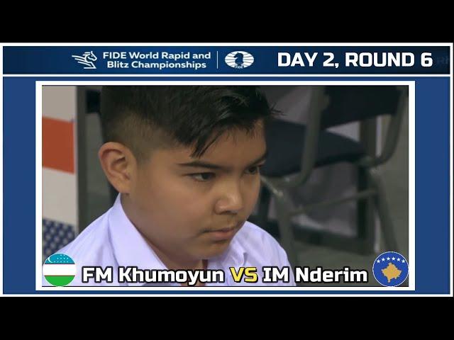 A 12 Year Old FM KHUMOYUN from Uzbekistan Impressively Draws Against IM NDERIM.