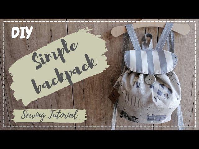 HOW TO SEW A SIMPLE BACKPACK FOR KIDS / ÇOCUK SIRT ÇANTASI YAPIMI / ШЬЕМ ПРОСТОЙ ДЕТСКИЙ РЮКЗАК