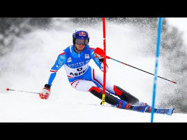 FIS Alpine Ski World Cup - Men's Slalom  (Run 1) - Aspen USA - 2024