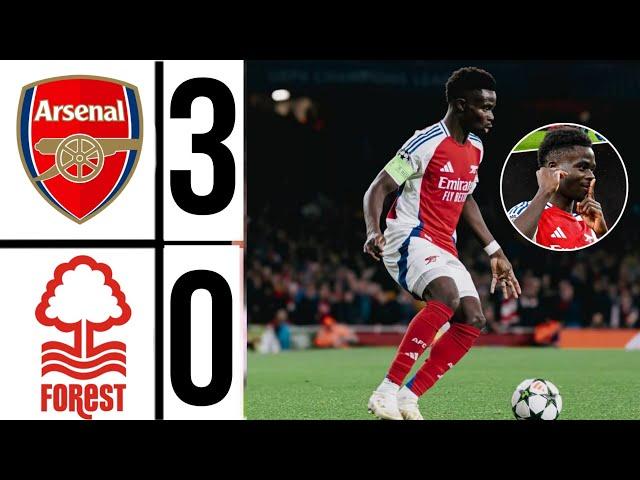 Arsenal 3-0 nottingham Forest | All Goals and Extended Highlights |premier!league 2024/25