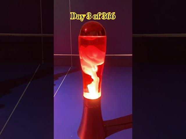 Day 3 Lava Lamp TIMELAPSE Doing something every day in 2024 #tbk #viral #timelapse