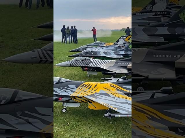 Amazing turbine jet formation at PROWING 2023 in Germany. -Trond H. #rcjet #rc #rcairplane