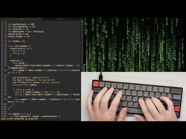 ASMR Programming - Coding Matrix - No Talking