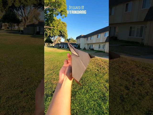 #top10  #paperairplanes  of #TriKdanG. It has no Center Crease - #10 Stealth Falcon