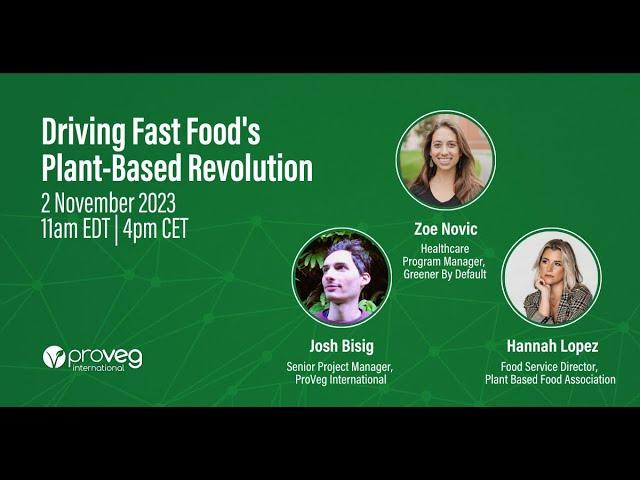 Driving Fast Food's Plant Based Revolution | Full webinar