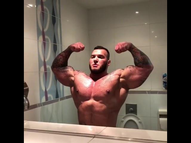 Evgeny Filatov bathroom psoing