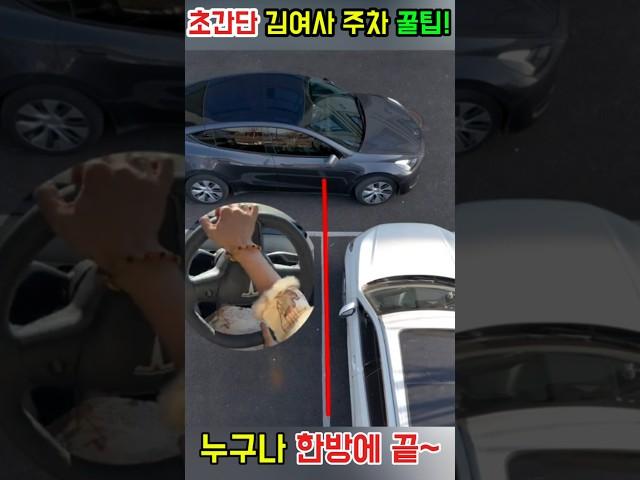 초보운전 김여사님 살살 주차 꿀팁 주차장 후진주차 방법