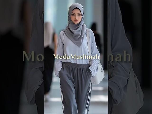 Athletic Hijab OOTD: Lavender Sports Tunic Look for Malaysian Muslim Women | Modest Gym Wear