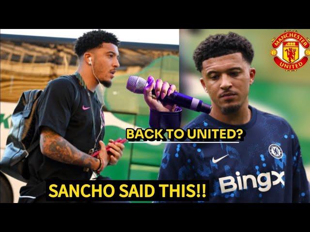 SANCHO'S REACTION AFTER FANS ASKED HIM IF HE CAN RETURN TO UNITED UNDER Ruben AMORIM | CONFIRM 