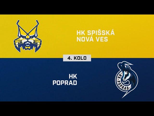 4. kolo: HK Spišská Nová Ves – HK Poprad 4:3 (HIGHLIGHTY)