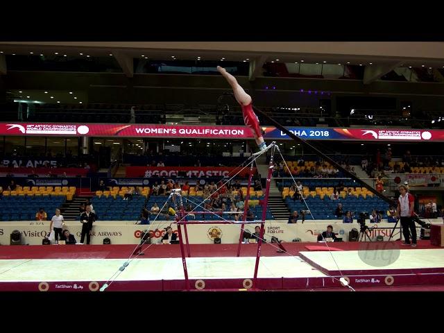 MEIXNER Christina (AUT) - 2018 Artistic Worlds, Doha (QAT) - Qualifications Uneven Bars