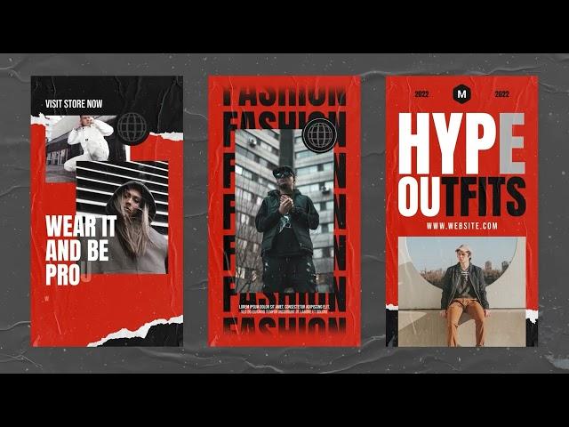 Urban Fashion Streetwear Instagram Story - Product Promo | After Effect Template