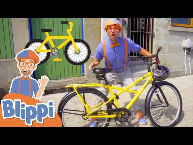 Blippi Learns & Explores The Town on a Bicycle | Educational Videos For Kids