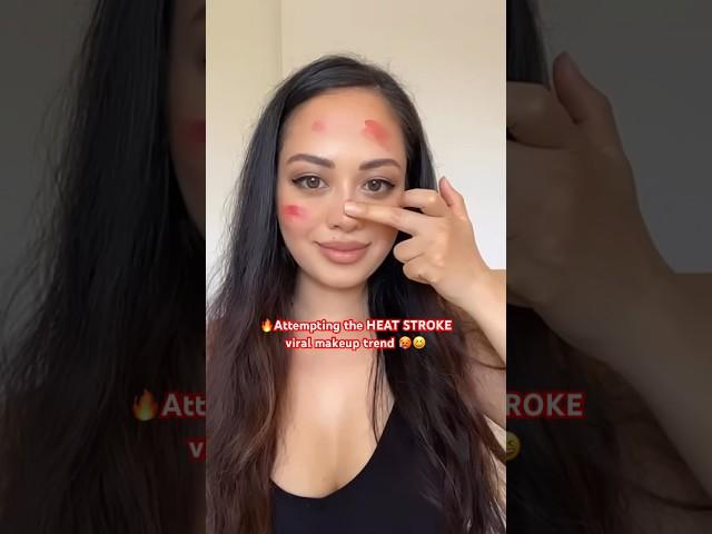 Attempting the heat stroke sunkissed sunburn makeup trend #heatstrokemakeup #makeupshorts