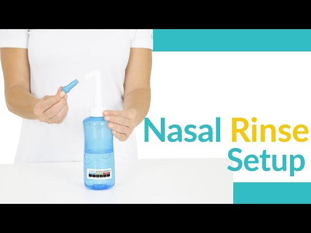 How to Setup the Nasal Rinse Irrigator - LVA2042