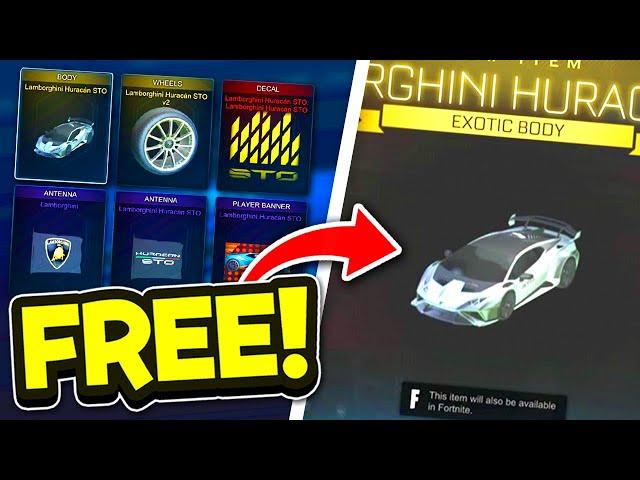 Lamborghini Huracán For FREE IN Season 16! (Rocket League)