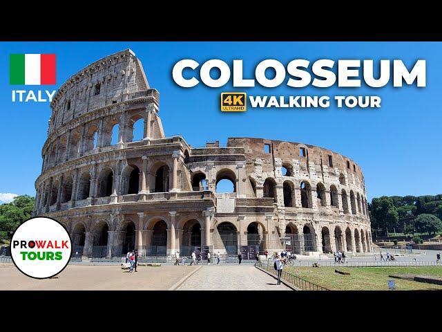 Colosseum Walking Tour - 4K - Rome, Italy