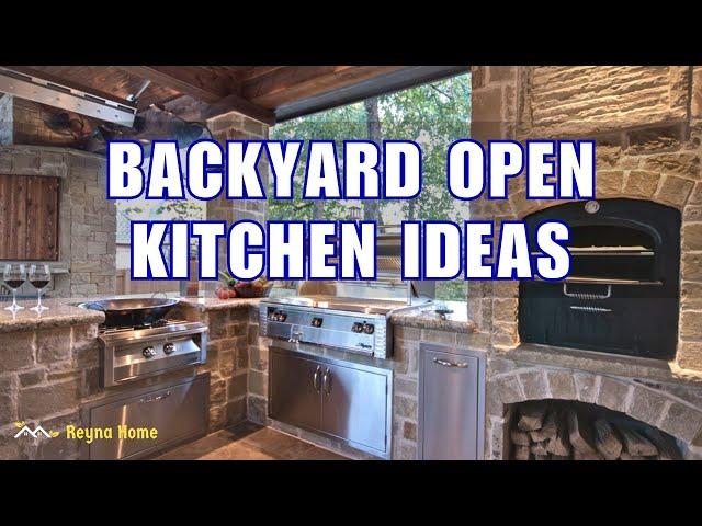 Creative Backyard Open Kitchen Designs Cook and Entertain Outdoors Modern Open Kitchen Design