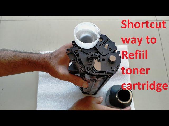 how to refill toner cartridge in shortcut || how to refill toner cartridge