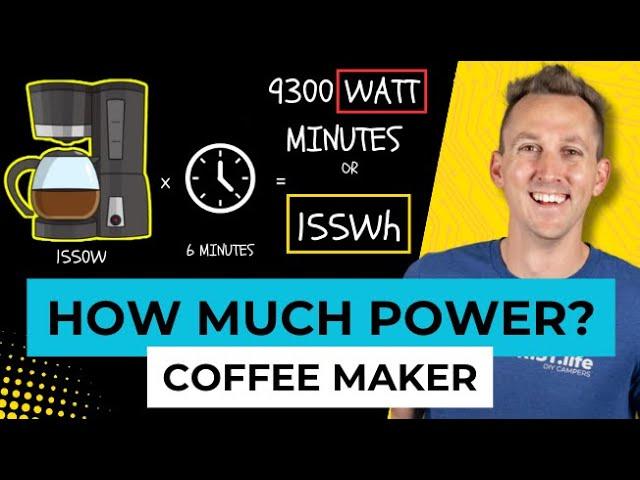 Coffee Maker. How Much Power for a Mobile, Marine, or Off-Grid Electrical System?