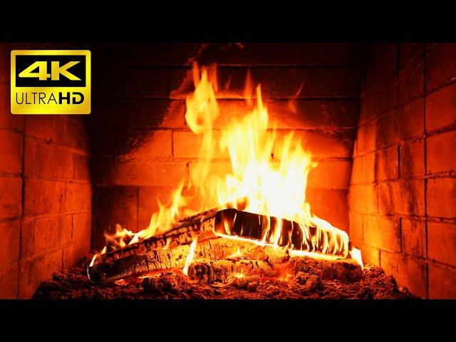 Şömine Ateşi ve Odun Ateşi Sesi - Relax, Asmr, Fireplace (Full HD 4K)