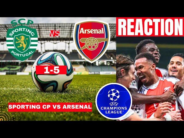 Sporting CP vs Arsenal 1-5 Live  Champions league Football UCL Match Score Highlights Gunners Vivo