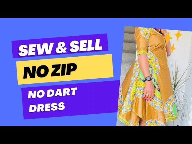 Sew and sell ️No dart No zip Dress@stylewithOma |#summer trendy dress