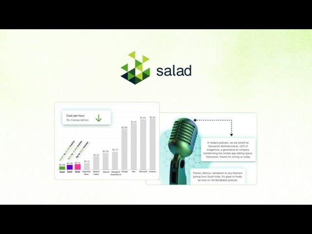 Salad Transcription Review & Deal | Unleash the Power of Accurate Transcription via API