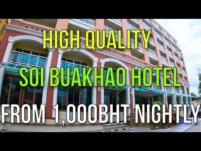 QUALITY PATTAYA SOI BUAKHAO BUDGET HOTEL ROOM REVIEW - D Hotel - FROM 1,000BHT NIGHTLY