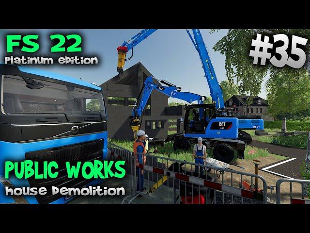 Demolition and debris removal  Public Works   Farming Simulator 2022