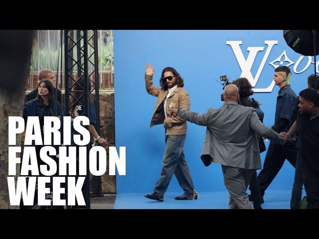 Louis Vuitton Men's SS2025 l Paris Fashion Week l Celebrities Entering and Exiting NOW