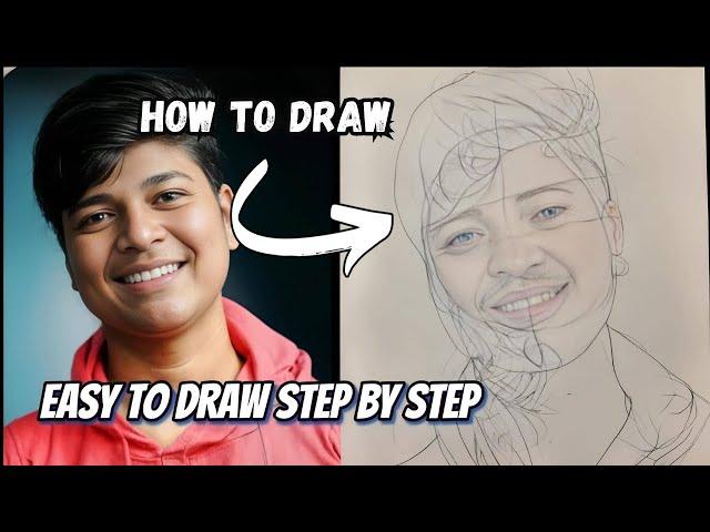 Drawing Subhojit Mondal Outline | Simple Techniques | Goutamduttaarts